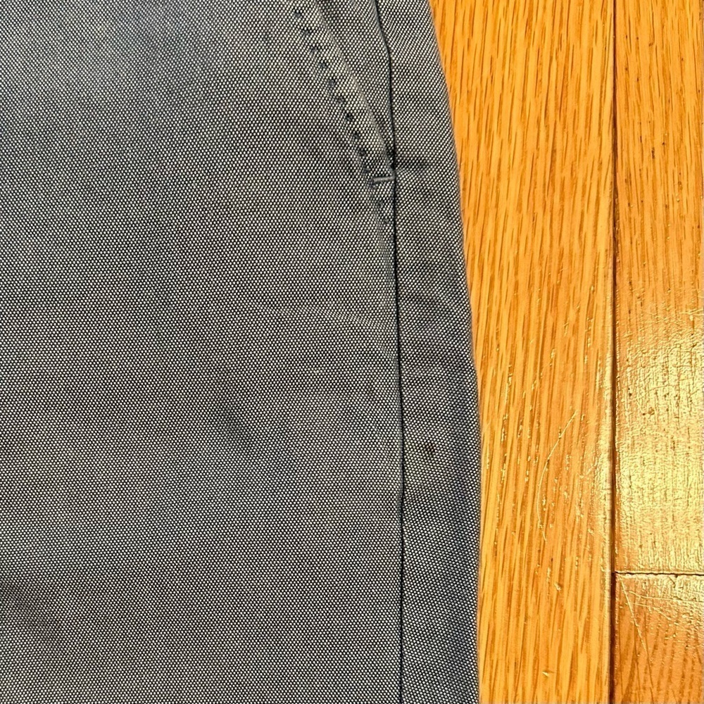 J Hilburn Oxford Shorts European Fit Men’s Sz 34 Chambray Blue 7.5” inseam - Picture 7 of 9